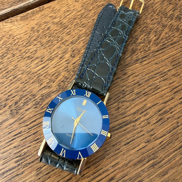 Lafayette Accessories - Lafayette 148 New York Blue and Gold Watch